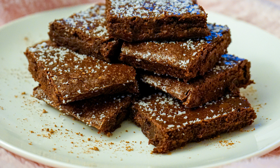 Brownie z oliwą z oliwek i solą morską