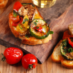 Crostini z Grillowanymi Warzywami i Balsamiczną Oliwą