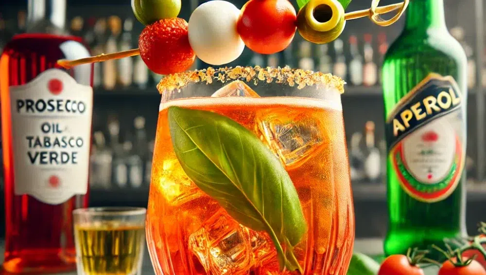 Spritz z oliwą z oliwek i zielonym tabasco