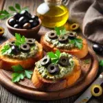 Bruschetta z kremem z oliwek