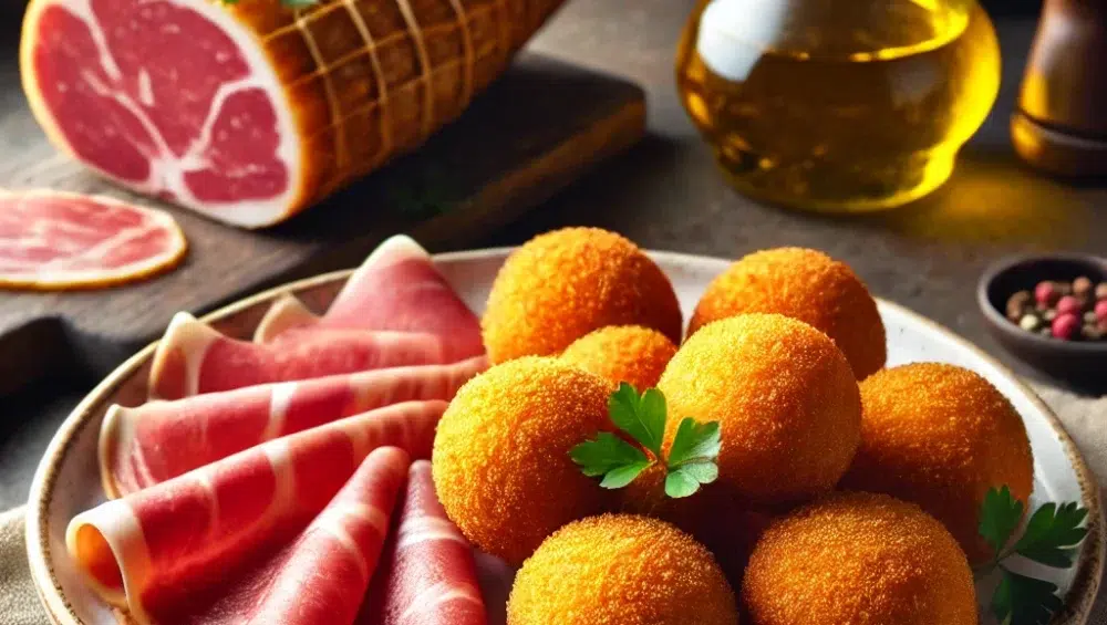 Croquetas z szynką serrano