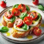 Bruschetta z mozzarellą