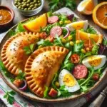 Mięsno-serowe empanadas z warzywami