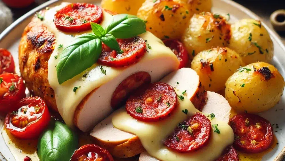 Kurczak z Chorizo i serem Manchego