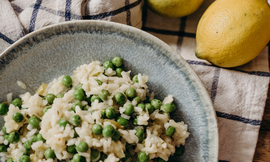 Risotto z groszkiem