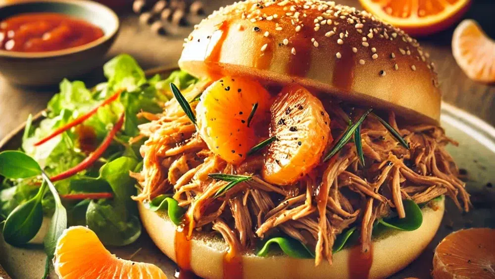 Mandarynkowy pulled pork