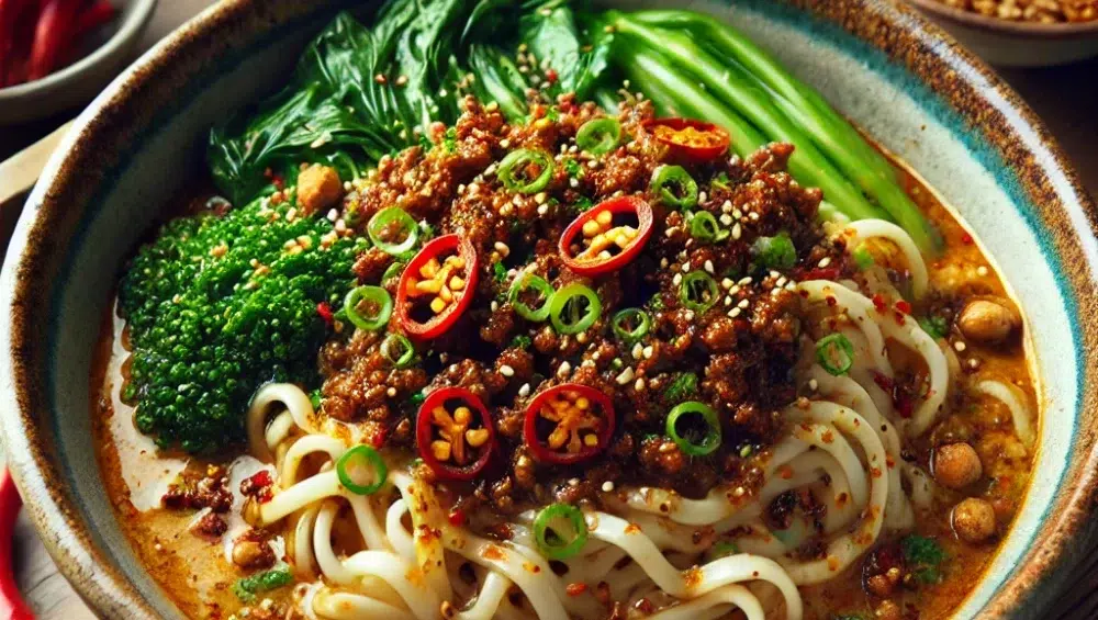 Noodle Dan Dan z sezamem