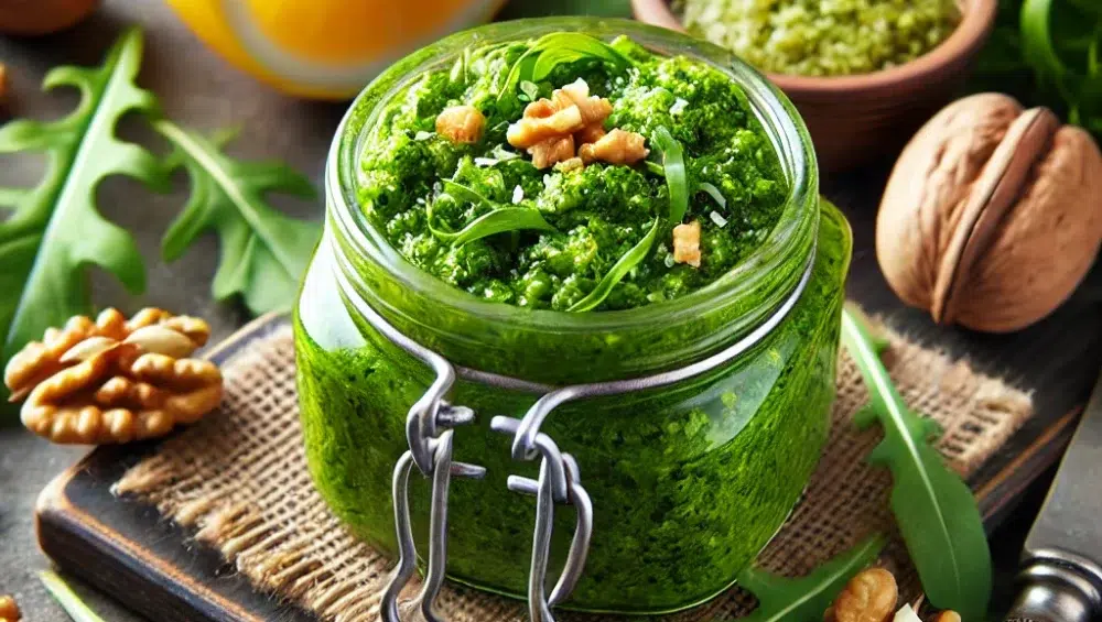 Pesto z rukoli z orzechami włoskim