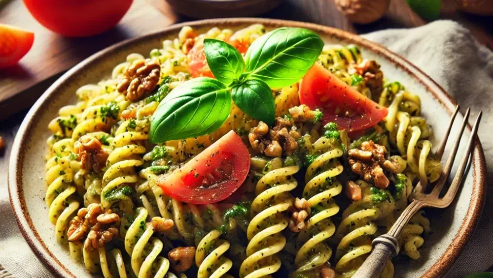 Trucchetti z orzechowym pesto