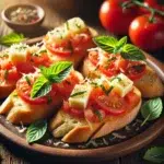 Bruschetta z pomidorami i miętą