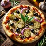 Mała pizza z karczochami