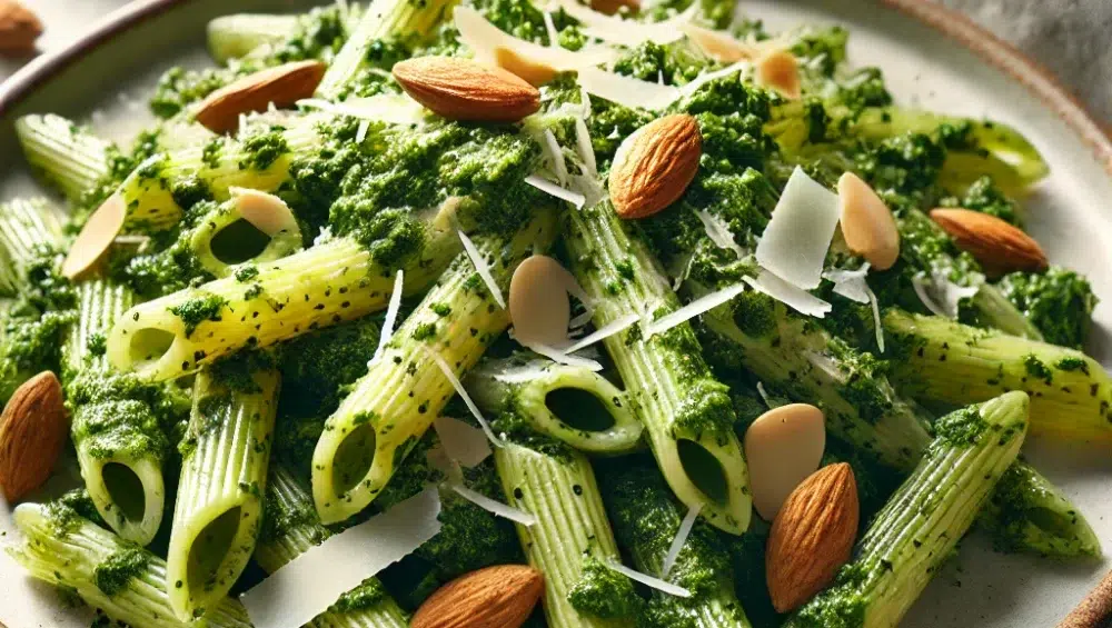 Penne z selerowym pesto