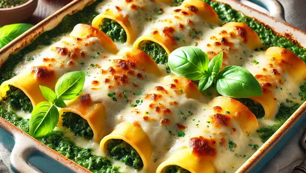 Cannelloni w zielonym sosie