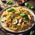 Pappardelle z kurczakiem i cukinią