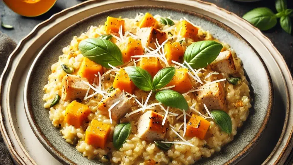 Risotto z kurczakiem i dynią