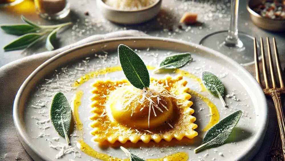 Raviolo con uovo