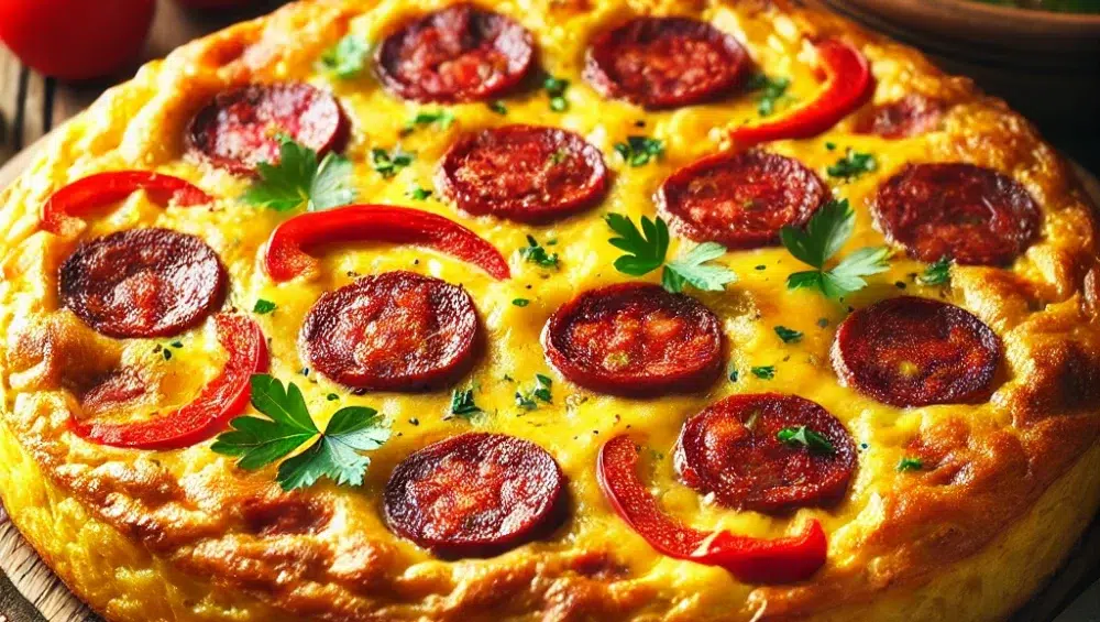 Frittata z chorizo