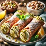 Cannoli z ricottą i pistacjami