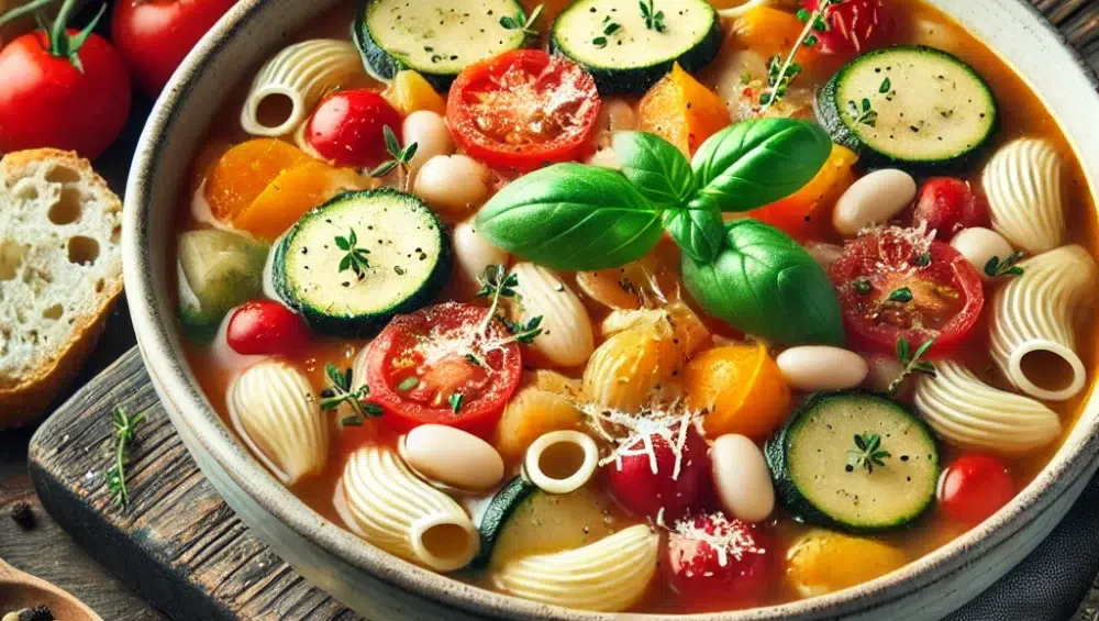 Minestrone – zupa z makaronem