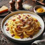 Spaghetti alla Carbonara z guanciale