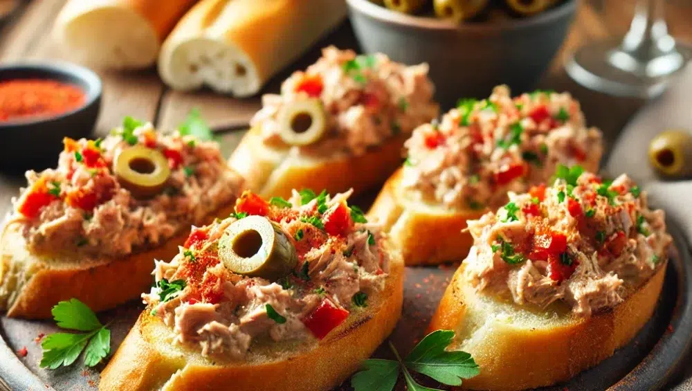 Tapas z tuńczykiem i papryką