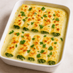 Cannelloni ze szpinakiem w sosie beszamelowym