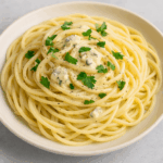 Spaghetti z sosem gorgonzola