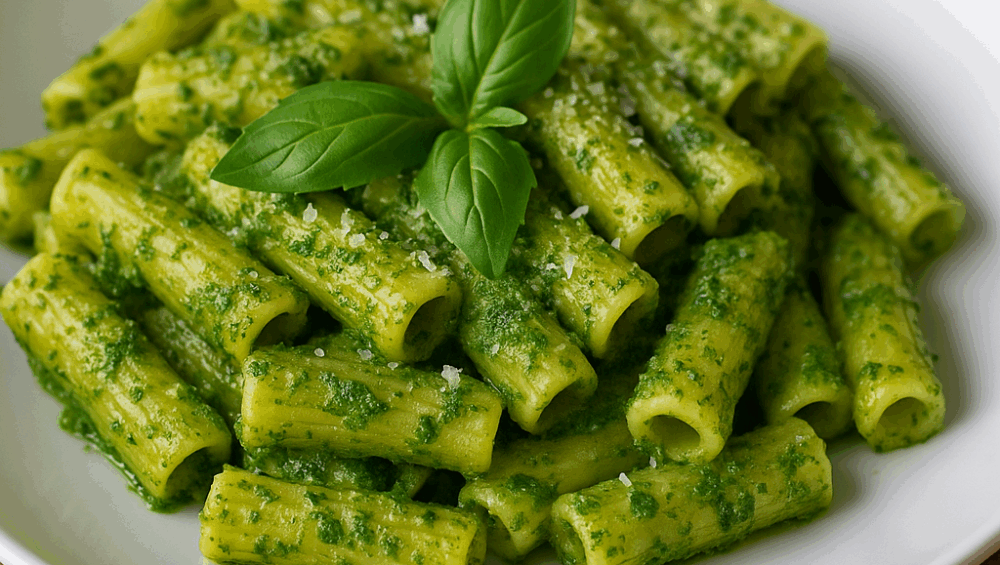 Maccheroncini z pesto