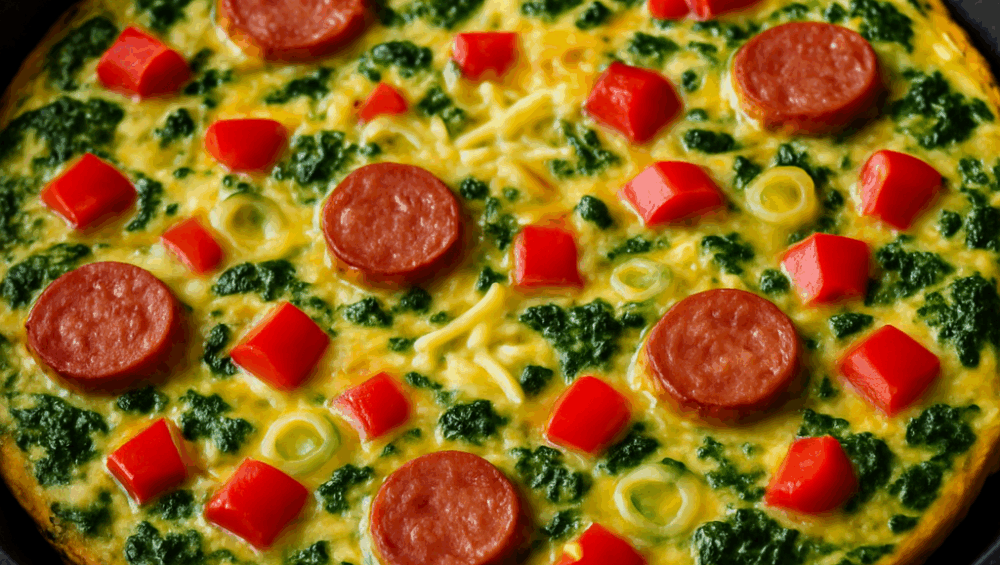 Frittata ze szpinakiem