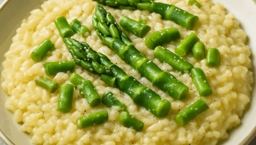 Szparagowe risotto