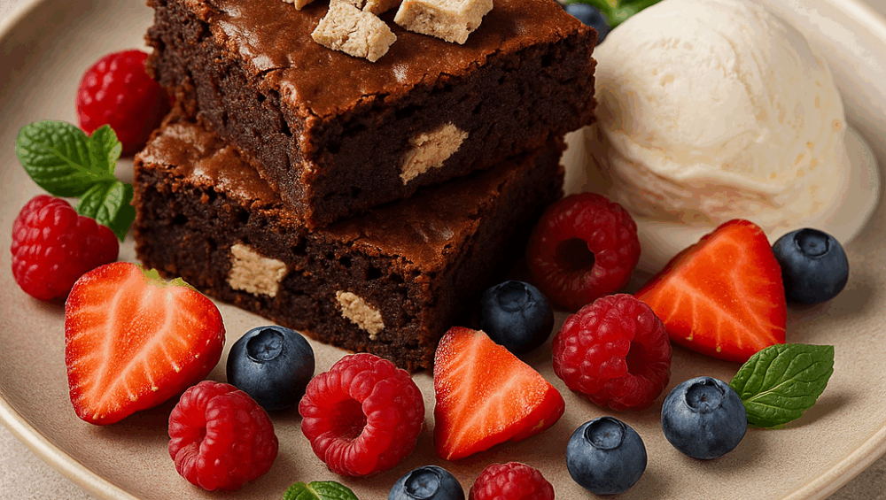 brownie z chałwą