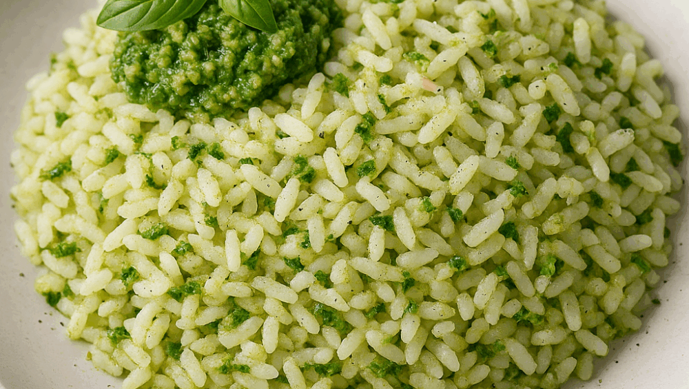 Ryż z pesto makadamia