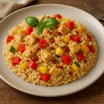Risotto z kurczakiem i papryką