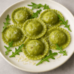 Zielone ravioli