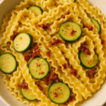 Makaron z cukinią i suszonymi pomidorami