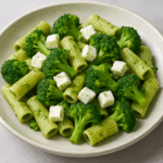 Makaron z pesto i brokułem