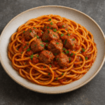Spaghetti z górką cielęcą