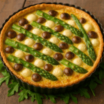 Tarta z mozzarellą i szparagami