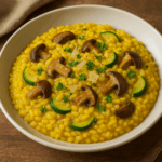 Borowikowe risotto z szafranem