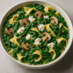 Pappardelle ze szpinakiem i kozim serem