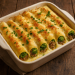 Cannelloni z brokułami i mięsem