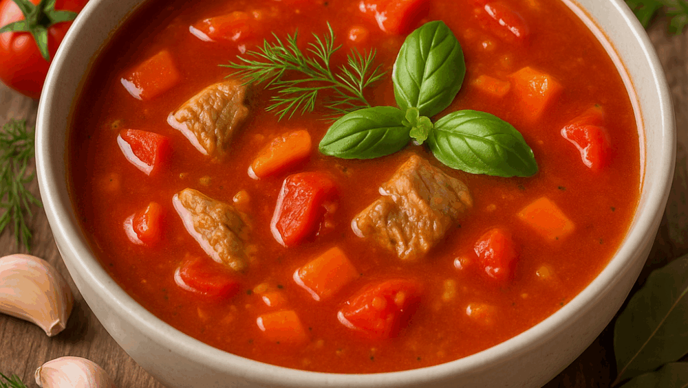 Zupa mocno pomidorowa