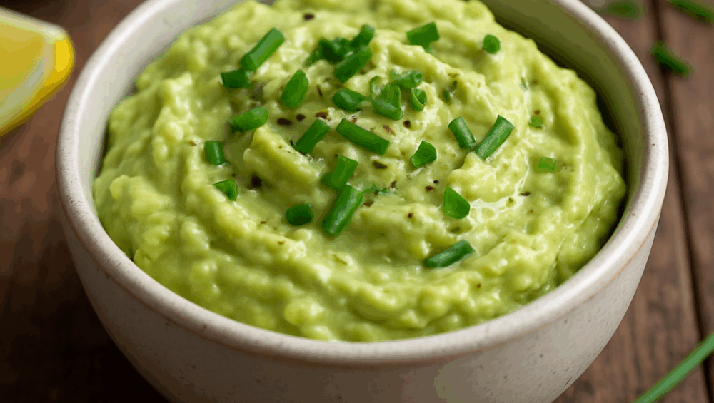 Pasta z avocado z majonezem i szczypiorkiem