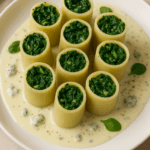 Paccheri ze szpinakiem