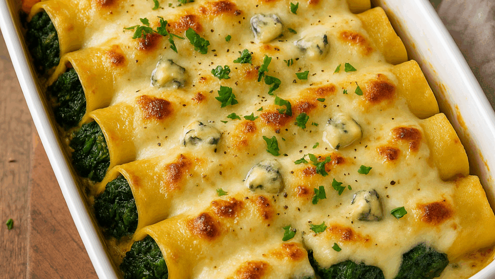 Cannelloni z dynią i szpinakiem
