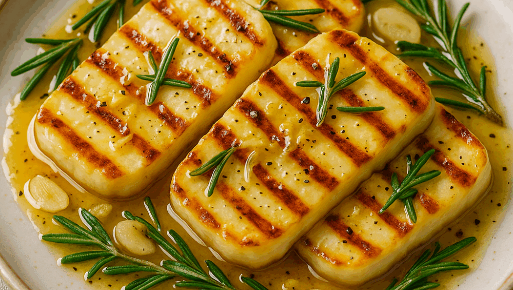 Ser halloumi z glazurą miodowo-cytrynową