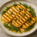 Ser halloumi z glazurą miodowo-cytrynową