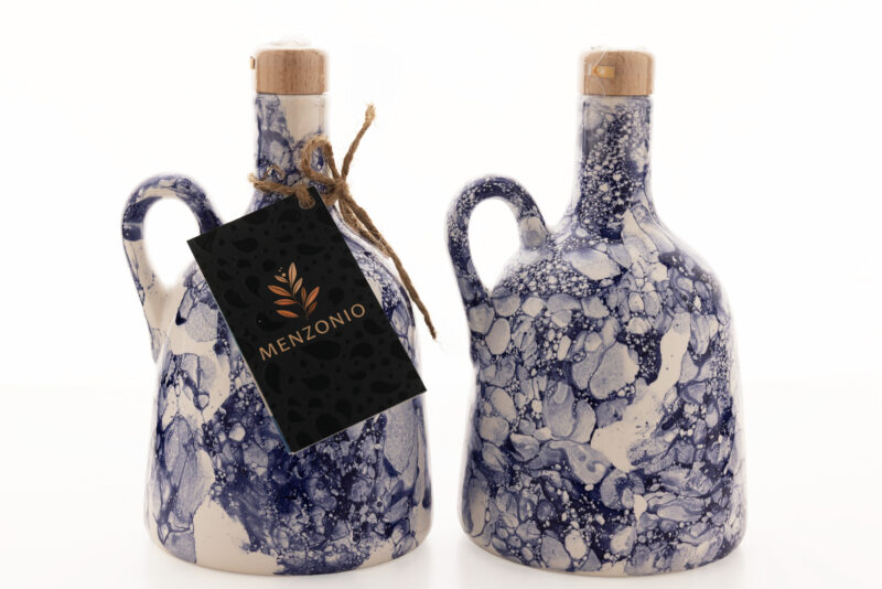 Oliwa z oliwek w ceramice Menzonio Granatowy Marmur - obrazek 3