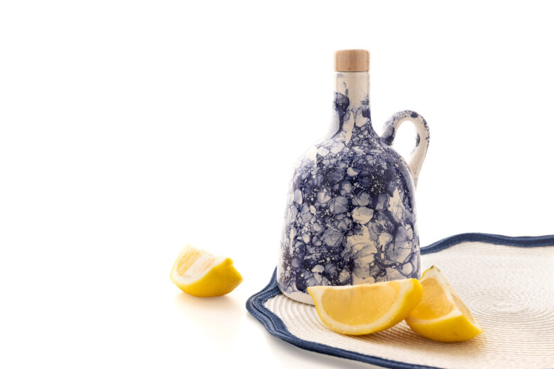 Oliwa z oliwek w ceramice Menzonio Granatowy Marmur - obrazek 4