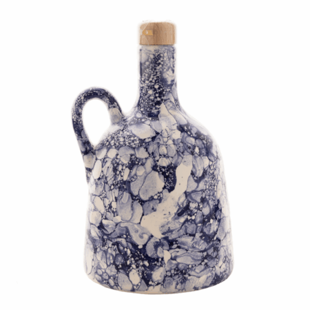 Oliwa z oliwek w ceramice Menzonio Granatowy Marmur